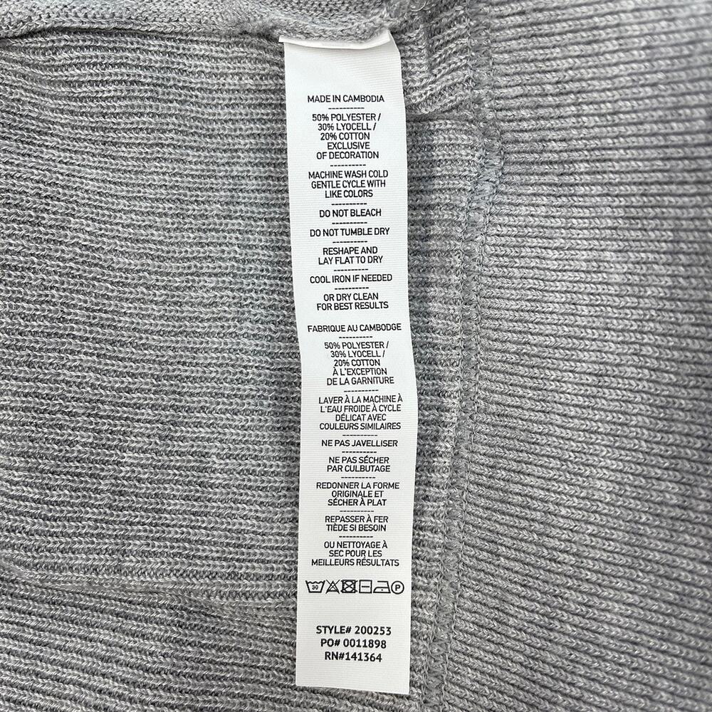 Rhone Daybreak Sweater Knit Hoodie Sz XS New $129 Light Gray Heather Relaxed Fit - Picture 9 of 13